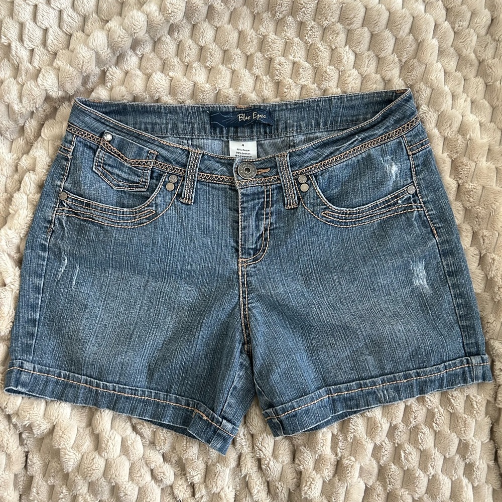 Blue Denim Women's Shorts